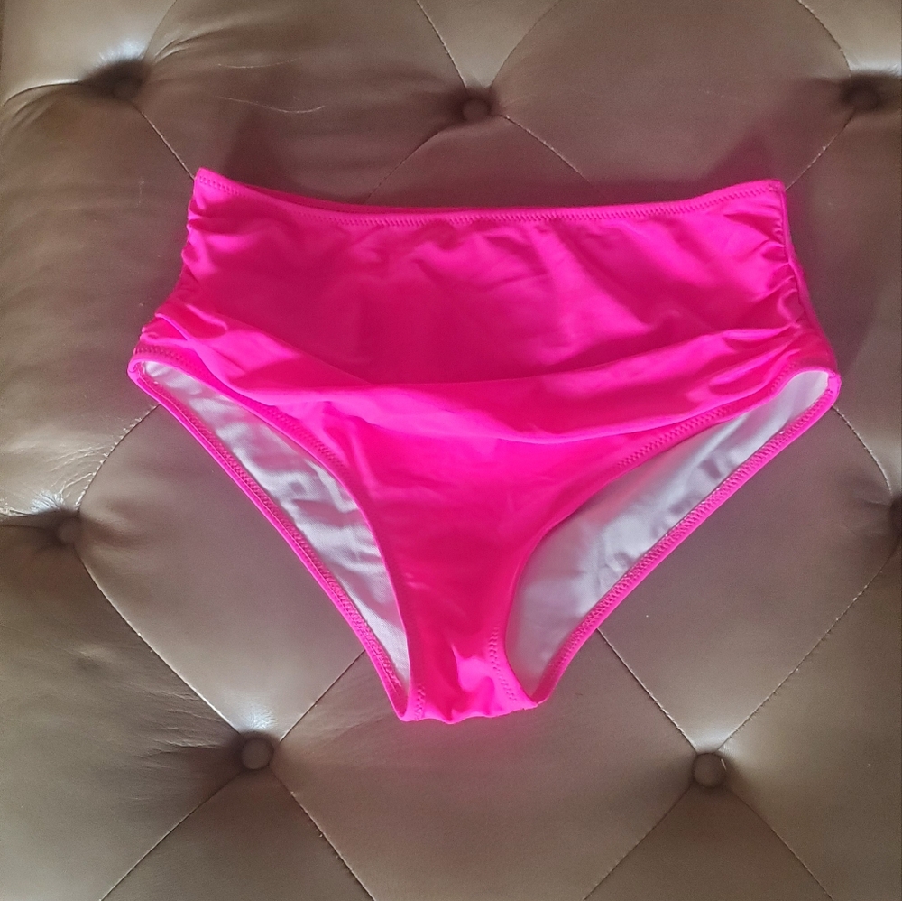 Womens Jazzy Pink Bikini Bottoms Size L
